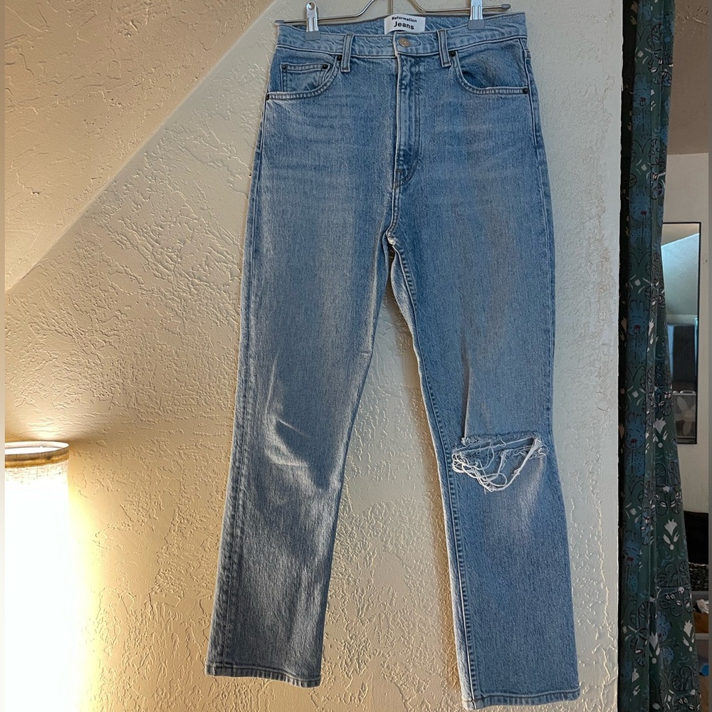 Reformation Liza Straight Leg Jean